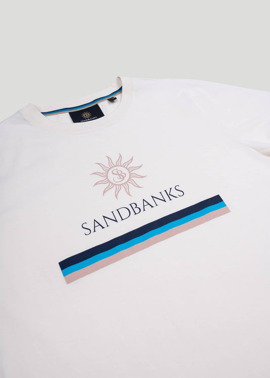 Sandbanks Women's OG Logo T-Shirt - Ecru - sandbanksco.com