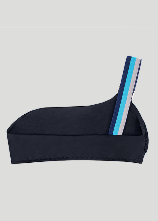 Sandbanks One Shoulder Bikini Top - Black - sandbanksco.com