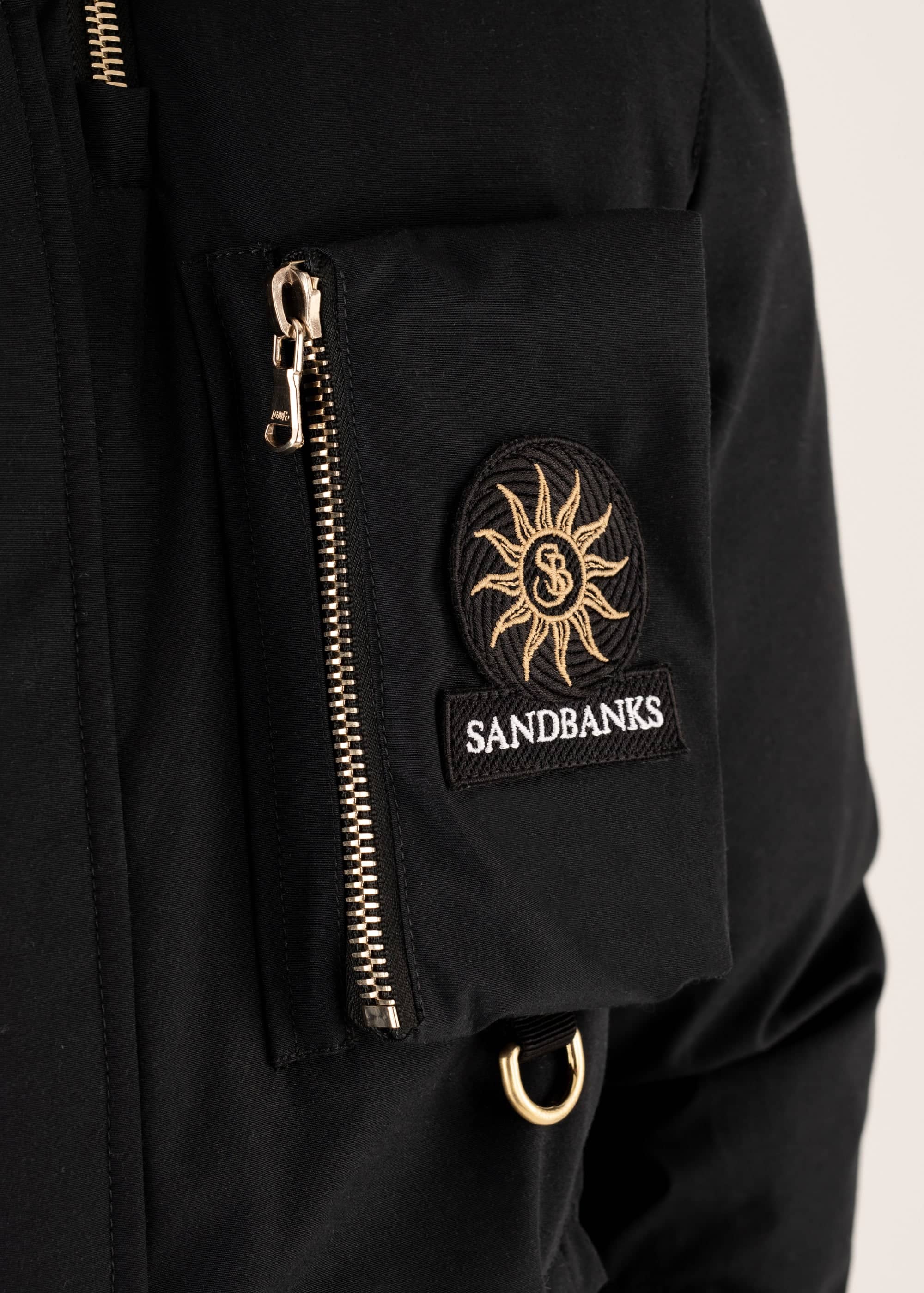 Sandbanks Panorama Reversible Parka Jacket - Black/Khaki - sandbanksco.com