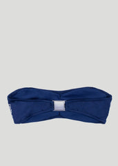 Sandbanks Ruched Bandeau Bikini Top - Navy - sandbanksco.com