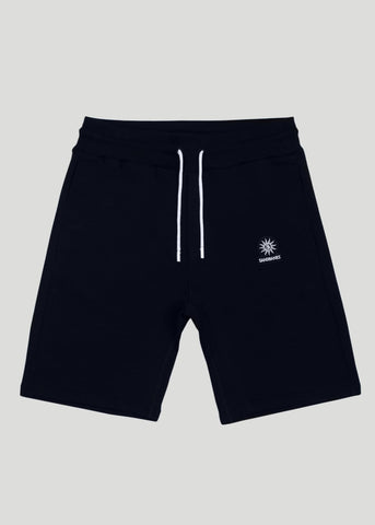 Sandbanks Badge Logo Sweat Short - Navy - sandbanksco.com