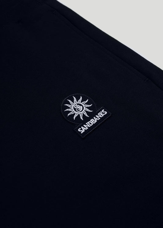 Sandbanks Badge Logo Sweat Short - Navy - sandbanksco.com