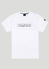 Sandbanks Signal Print T-Shirt - White - sandbanksco.com