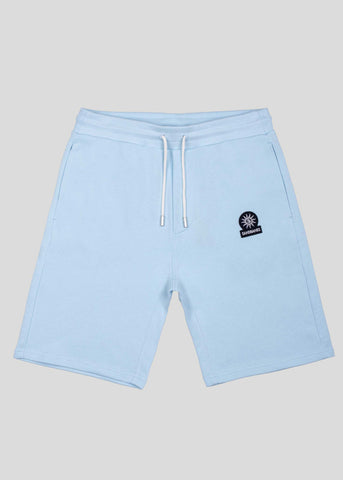 Sandbanks Badge Logo Sweat Short - Crystal Blue - sandbanksco.com