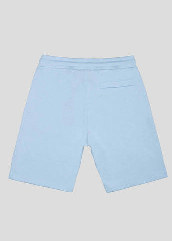 Sandbanks Badge Logo Sweat Short - Crystal Blue - sandbanksco.com