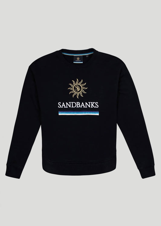 Sandbanks Women's OG Logo Sweatshirt - Black - Sandbanks