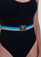 Sandbanks Swimsuit with Elasticated Belt - Black - sandbanksco.com