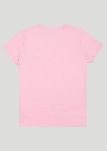 Sandbanks Women's Badge Logo T-Shirt - Crystal Rose - sandbanksco.com