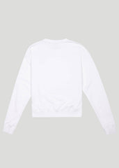 Sandbanks Women's Badge Logo Sweatshirt - Off White - sandbanksco.com