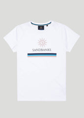 Sandbanks Women's OG Logo T-Shirt - White - sandbanksco.com