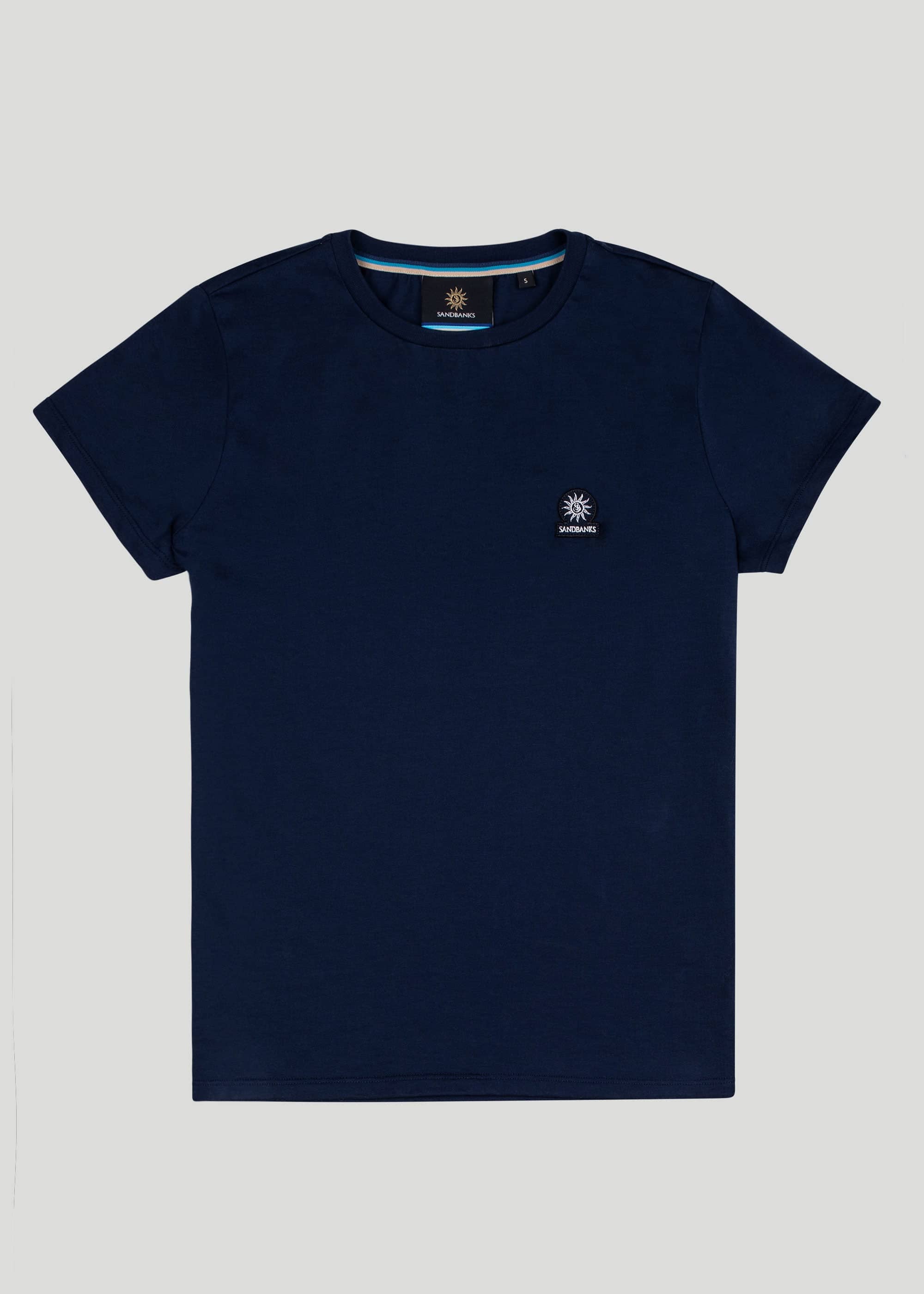 Sandbanks Badge Logo T-Shirt - Navy - sandbanksco.com