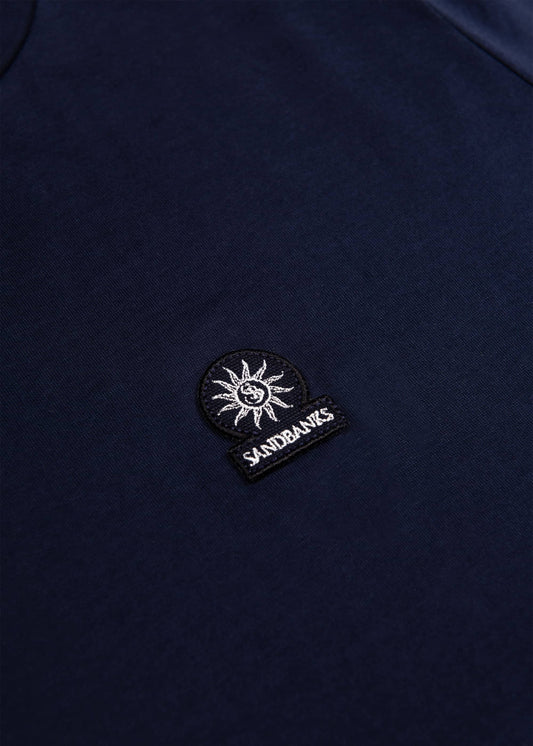 Sandbanks Badge Logo T-Shirt - Navy - sandbanksco.com