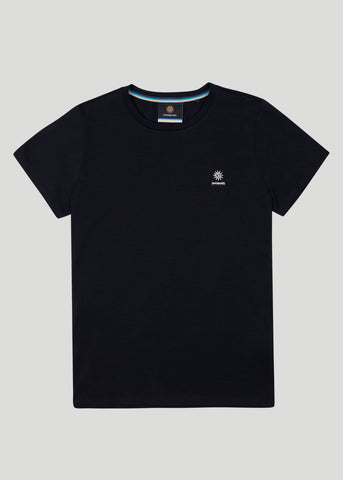 Sandbanks Women's Badge Logo T-Shirt - Black - sandbanksco.com