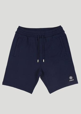 Sandbanks Badge Logo Sweat Short - Navy